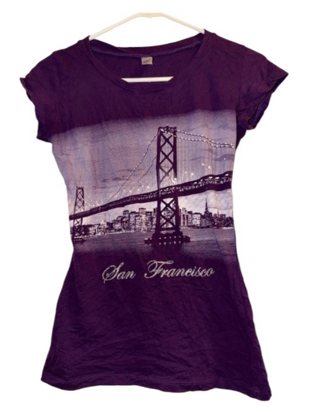 Y2K Purple San Francisco Graphic Tee